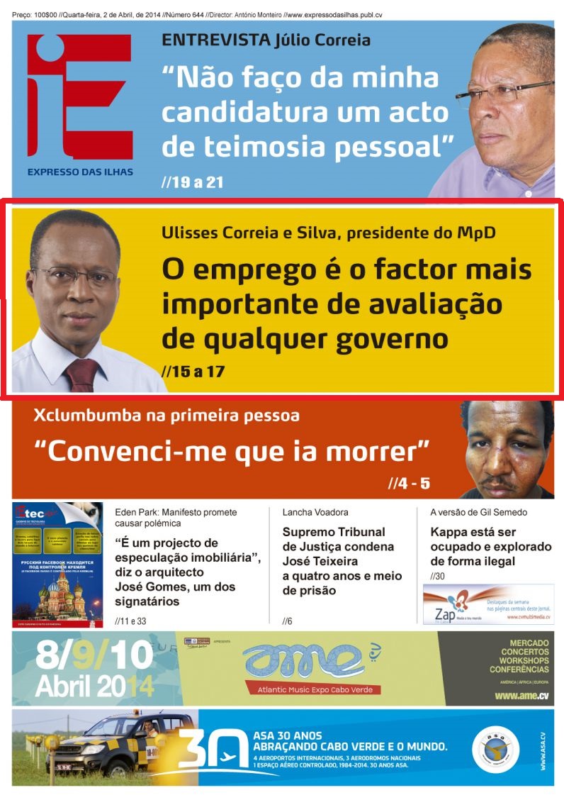 figura 4 capa expresso das ilhas